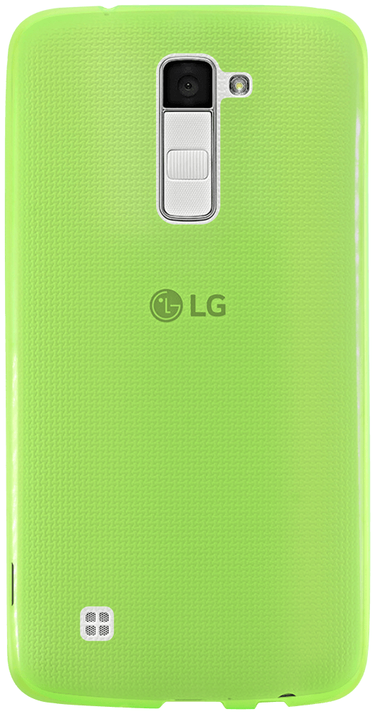 LG K8 (K350n) szilikon tok matt-fényes keret zöld