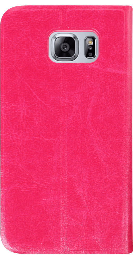 Samsung Galaxy S6 (G920) oldalra nyíló flipes bőrtok asztali tartó funkciós rózsaszín