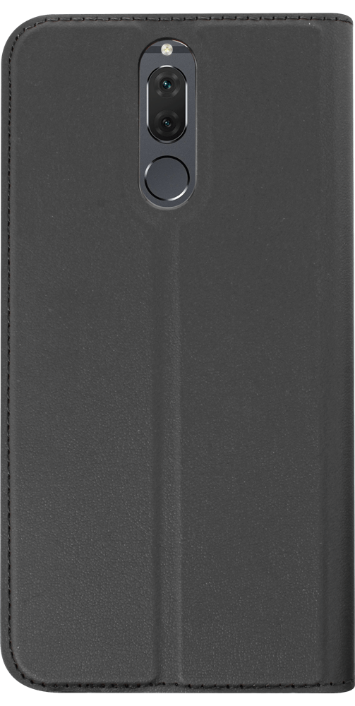 Huawei Mate 10 Lite oldalra nyíló flipes bőrtok elől-hátul mágneses szürke