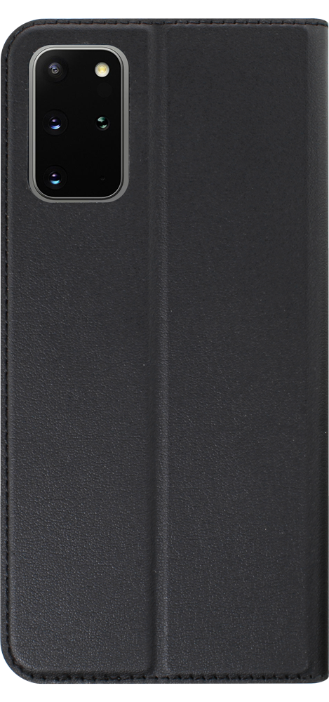 Samsung Galaxy S20 Plus (SM-G985F) oldalra nyíló flipes bőrtok elől-hátul mágneses fekete