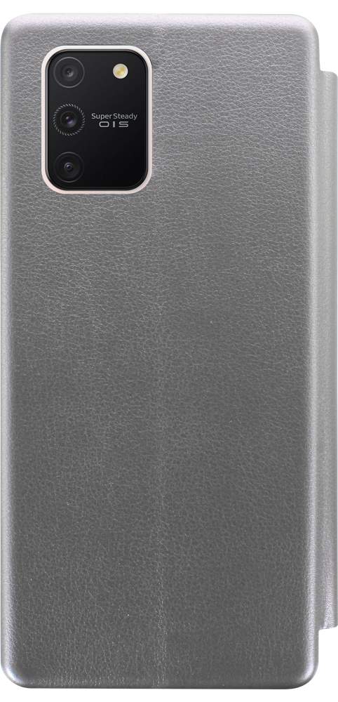 Samsung Galaxy S10 Lite (SM-G770F) oldalra nyíló mágneses flipes bőrtok prémium minőség ezüst