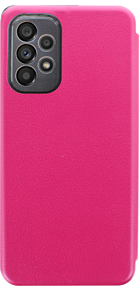 Samsung Galaxy A73 5G (SM-A736B) oldalra nyíló mágneses flipes bőrtok prémium minőség rózsaszín