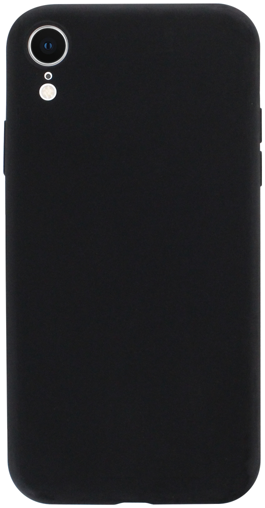 Apple iPhone XR szilikon tok kameravédővel matt fekete