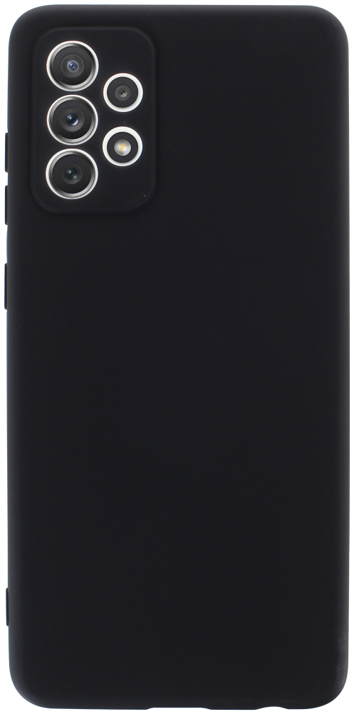 Samsung Galaxy A72 5G (SM-A726B) szilikon tok kameravédővel matt fekete