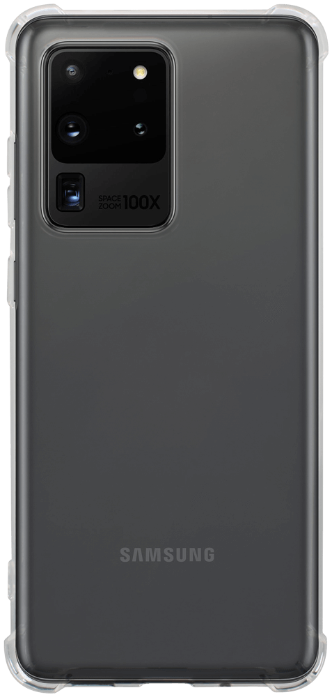 Samsung Galaxy S20 Ultra (SM-G988B) szilikon tok közepesen ütésálló légpárnás sarok átlátszó