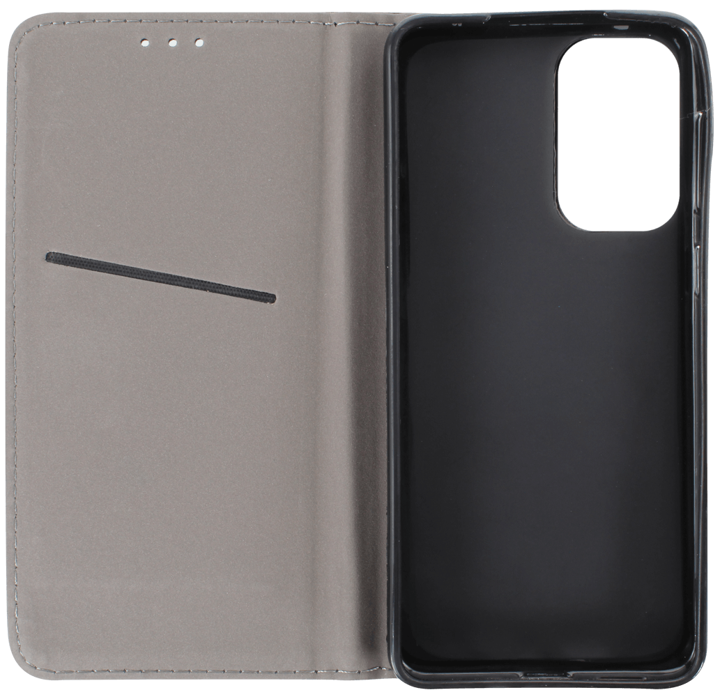 Samsung Galaxy A33 5G (SM-A336) oldalra nyíló flipes bőrtok asztali tartó funkciós fekete