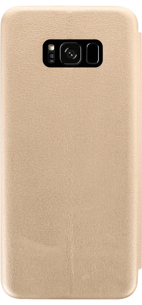 Samsung Galaxy S8 Plus (G955) oldalra nyíló mágneses flipes bőrtok prémium minőség arany