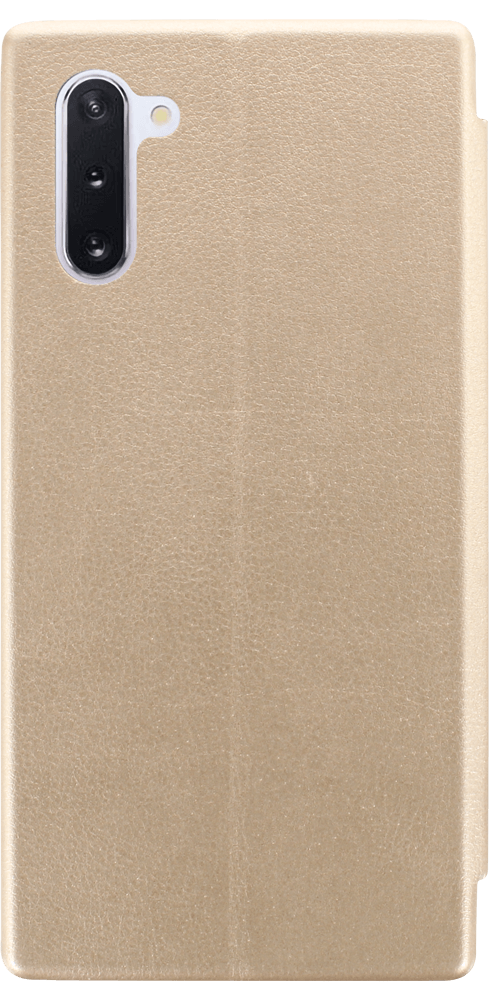 Samsung Galaxy Note 10 oldalra nyíló mágneses flipes bőrtok prémium minőség arany