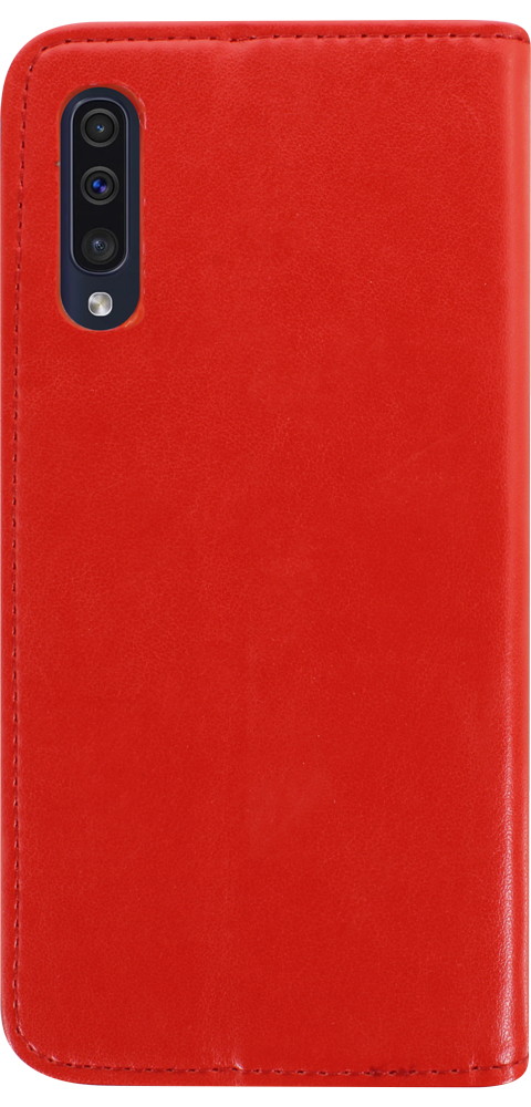 Samsung Galaxy A50 (SM-505) oldalra nyíló flipes bőrtok asztali tartó funkciós piros