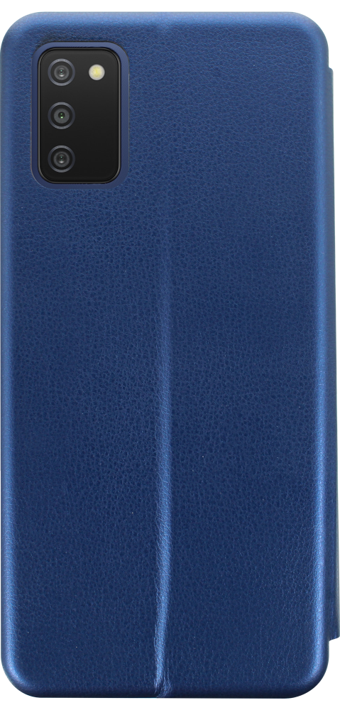 Samsung Galaxy A03s (SM-A037F) oldalra nyíló mágneses flipes bőrtok prémium minőség sötétkék