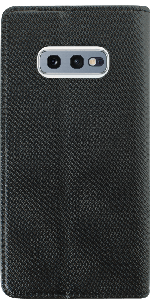 Samsung Galaxy S10e (SM-G970) oldalra nyíló flipes bőrtok rombusz mintás fekete