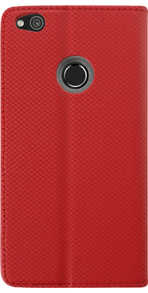 Huawei Nova Lite oldalra nyíló flipes bőrtok rombusz mintás piros
