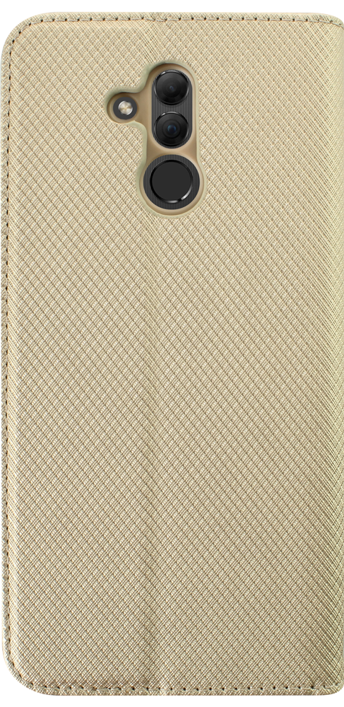 Huawei Mate 20 Lite oldalra nyíló flipes bőrtok rombusz mintás arany