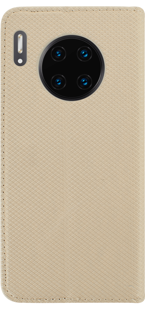 Huawei Mate 30 Pro oldalra nyíló flipes bőrtok rombusz mintás arany