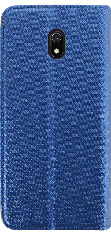 Xiaomi Redmi 8A oldalra nyíló flipes bőrtok rombusz mintás sötétkék