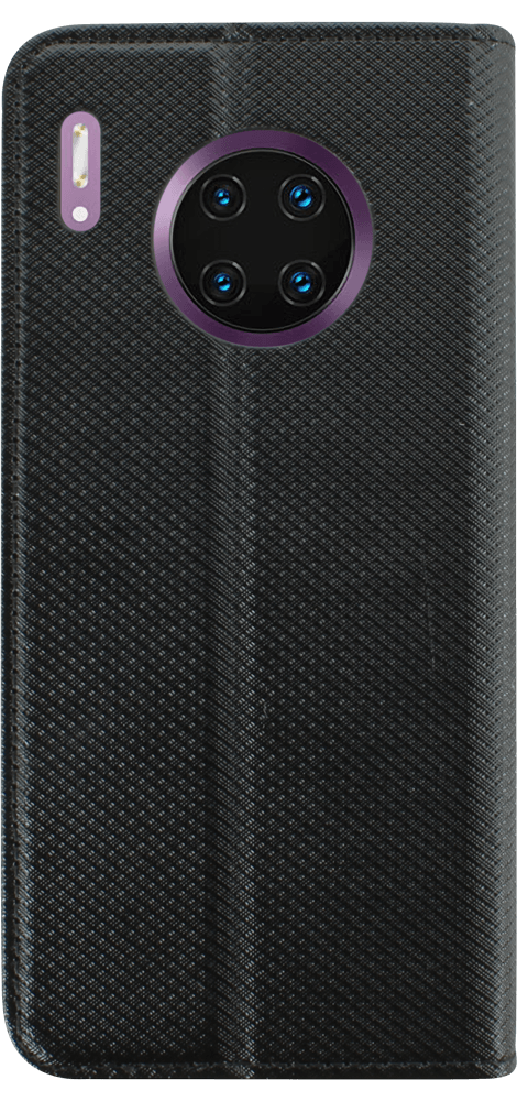 Huawei Mate 30 Pro oldalra nyíló flipes bőrtok rombusz mintás fekete