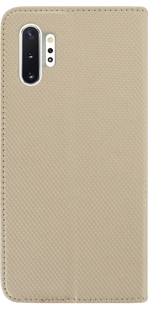 Samsung Galaxy Note 10 Plus oldalra nyíló flipes bőrtok rombusz mintás arany