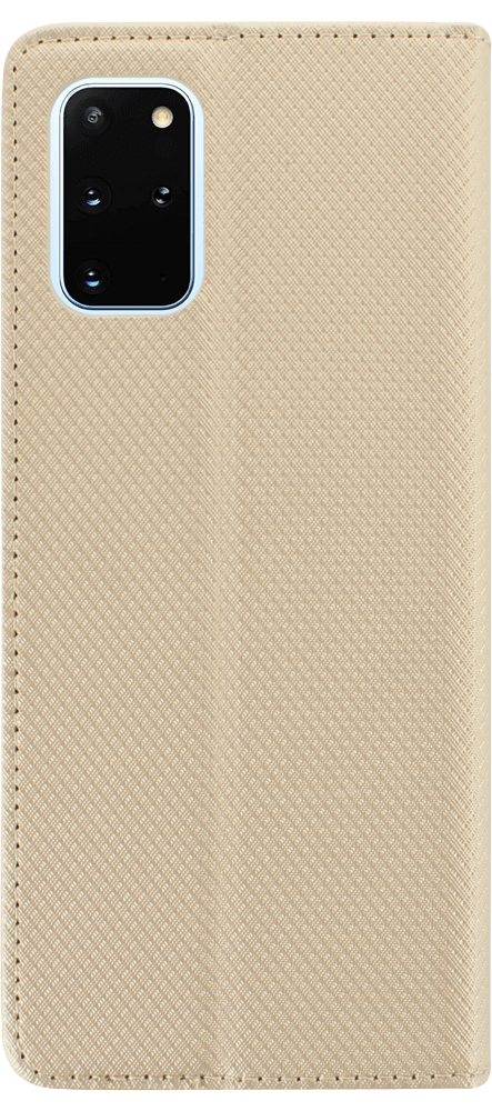 Samsung Galaxy S20 Plus (SM-G985F) oldalra nyíló flipes bőrtok rombusz mintás arany