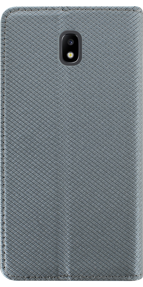 Samsung Galaxy J5 2017 Dual (J530) oldalra nyíló flipes bőrtok rombusz mintás ezüst