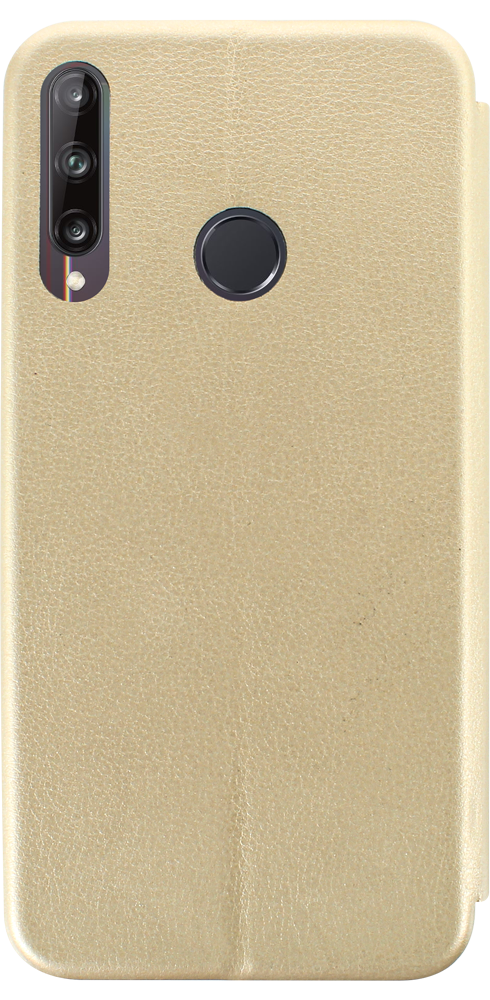 Huawei P40 Lite E oldalra nyíló mágneses flipes bőrtok prémium minőség arany