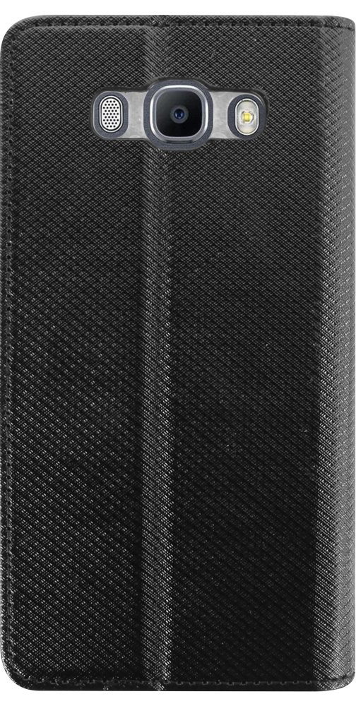 Samsung Galaxy J7 2016 (J710) oldalra nyíló flipes bőrtok rombusz mintás fekete