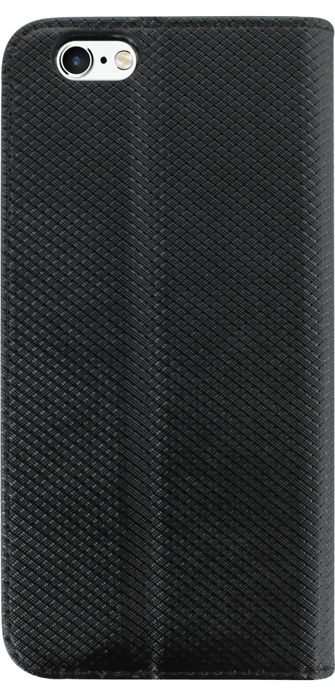Apple iPhone 6S oldalra nyíló flipes bőrtok rombusz mintás fekete