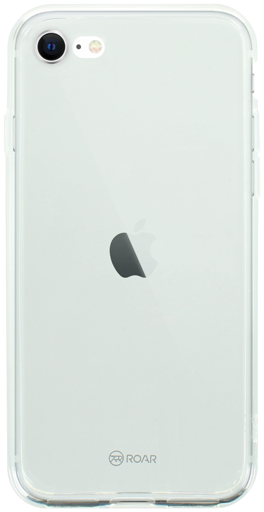 Apple iPhone SE (2022) szilikon tok gyári ROAR kameravédővel átlátszó