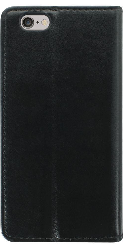Apple iPhone 6S oldalra nyíló flipes bőrtok asztali tartó funkciós fekete