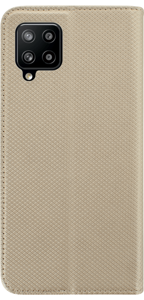 Samsung Galaxy A42 5G (SM-A426B) oldalra nyíló flipes bőrtok rombusz mintás arany