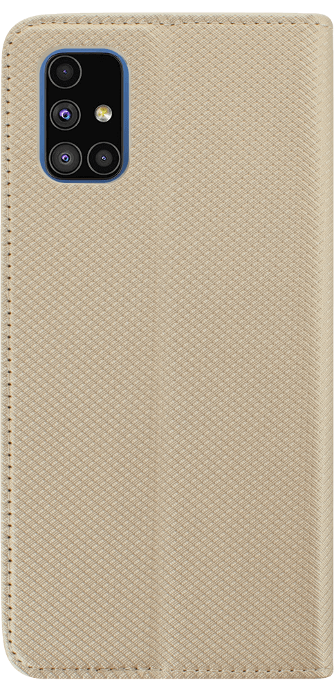 Samsung Galaxy M51 (SM-M515F) oldalra nyíló flipes bőrtok rombusz mintás arany
