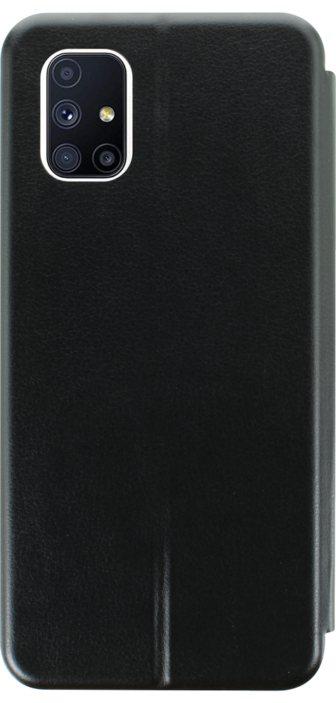 Samsung Galaxy M51 (SM-M515F) oldalra nyíló mágneses flipes bőrtok prémium minőség fekete