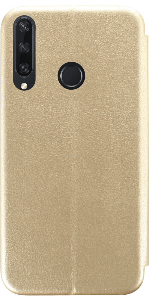 Huawei Y6P oldalra nyíló mágneses flipes bőrtok prémium minőség arany