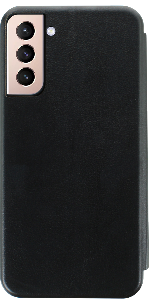 Samsung Galaxy S21 Plus 5G (SM-G996B) oldalra nyíló mágneses flipes bőrtok prémium minőség fekete