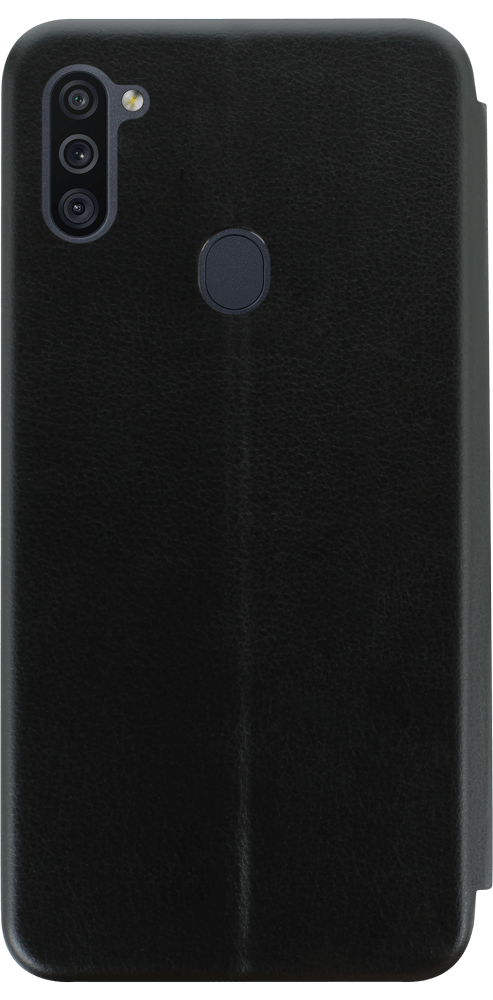Samsung Galaxy M11 (SM-M115F) oldalra nyíló mágneses flipes bőrtok prémium minőség fekete