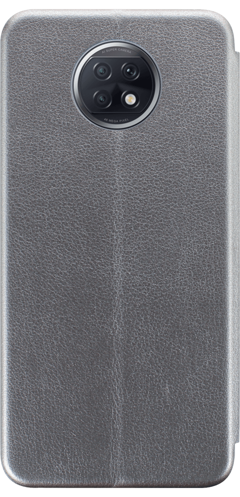 Xiaomi Redmi Note 9T oldalra nyíló mágneses flipes bőrtok prémium minőség ezüst
