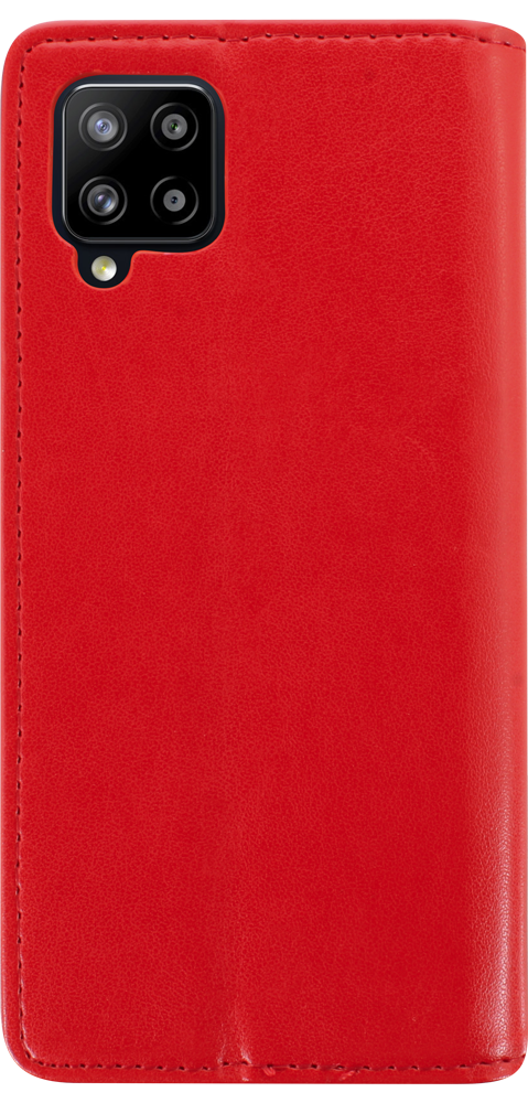 Samsung Galaxy A42 5G (SM-A426B) oldalra nyíló flipes bőrtok asztali tartó funkciós piros