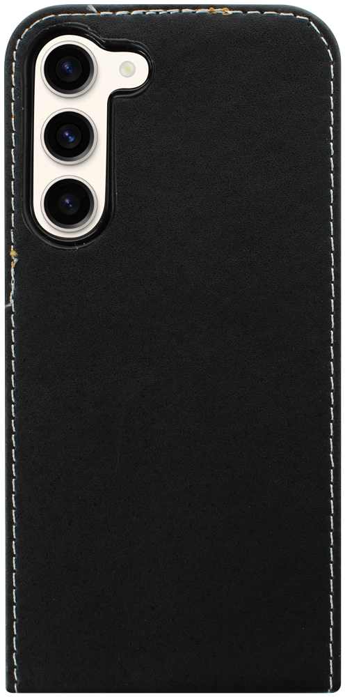 Samsung Galaxy S23 Plus (SM-S916B) lenyíló flipes bőrtok fekete