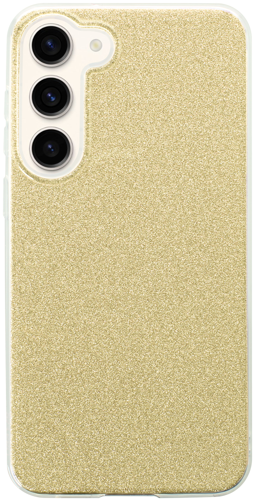 Samsung Galaxy S23 Plus (SM-S916B) szilikon tok csillogó hátlap arany