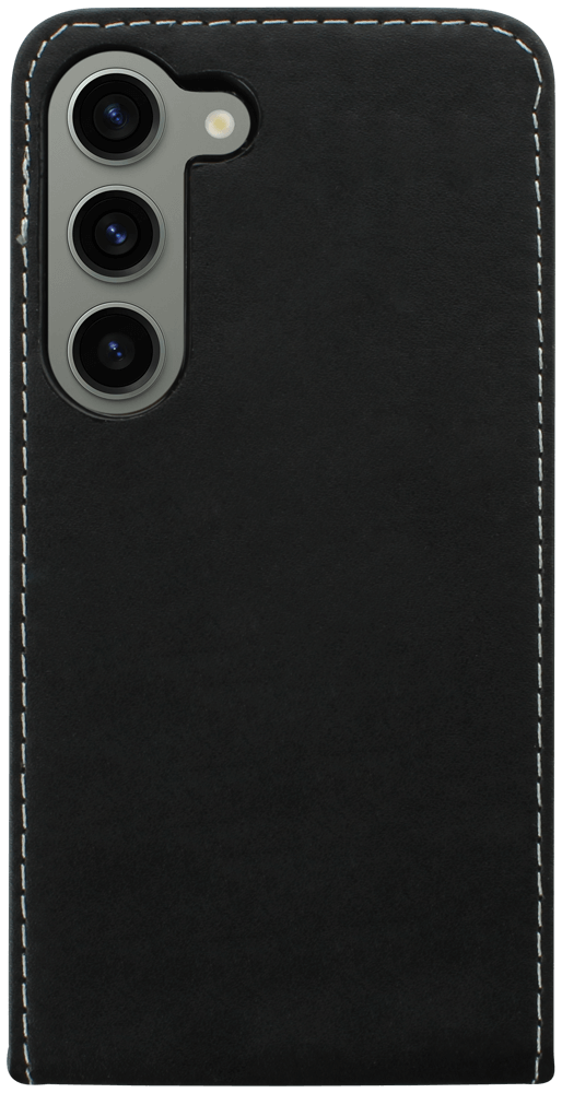 Samsung Galaxy S23 (SM-S911B) lenyíló flipes bőrtok fekete