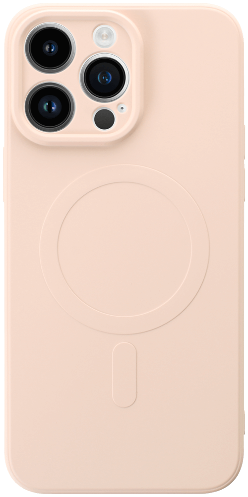 Apple iPhone 14 Pro Max szilikon tok gyári MagSafe kameravédővel babarózsaszín