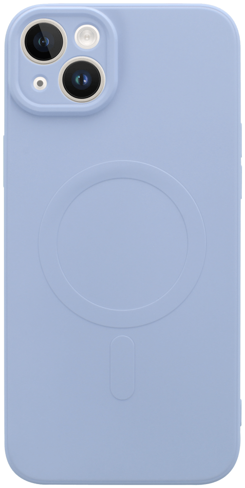 Apple iPhone 14 Plus szilikon tok gyári MagSafe kameravédővel lila