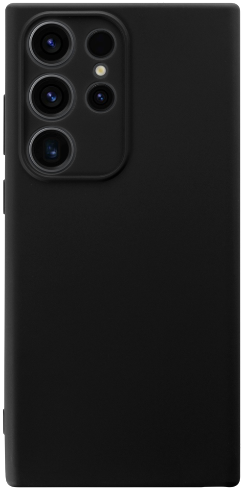Samsung Galaxy S23 Ultra (SM-S918B) szilikon tok kameravédővel matt fekete