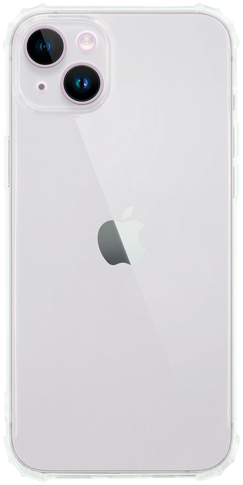 Apple iPhone 14 Plus szilikon tok közepesen ütésálló légpárnás sarok kameravédővel átlátszó