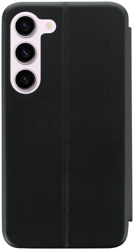 Samsung Galaxy S23 (SM-S911B) oldalra nyíló mágneses flipes bőrtok prémium minőség fekete