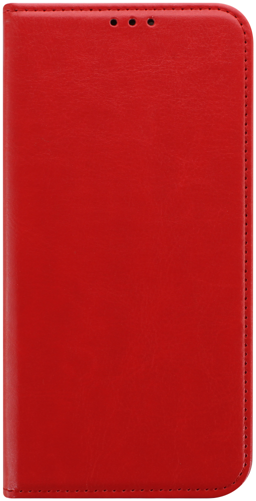 Samsung Galaxy S23 Plus (SM-S916B) oldalra nyíló flipes bőrtok valódi bőr piros