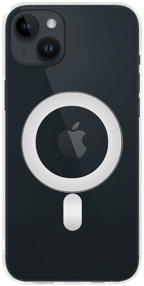 Apple iPhone 14 Plus szilikon tok gyári MagSafe kameravédővel átlátszó