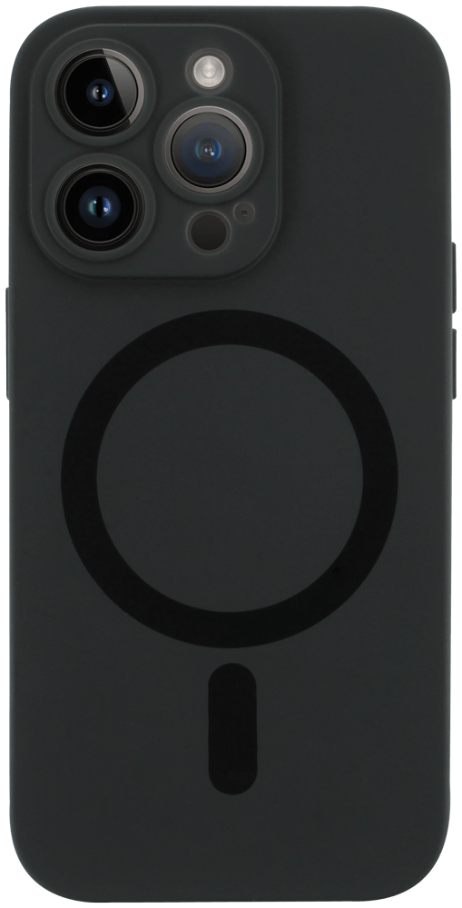 Apple iPhone 14 Pro szilikon tok gyári MagSafe kameravédővel fekete