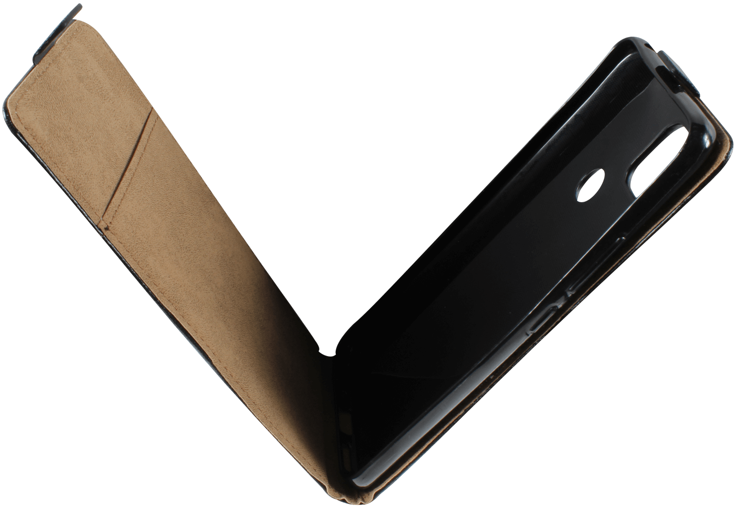 Xiaomi Redmi 10A lenyíló flipes bőrtok fekete