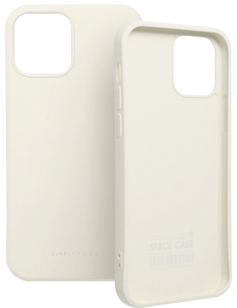 Apple iPhone 12 Pro Max szilikon tok gyári ROAR púder fehér