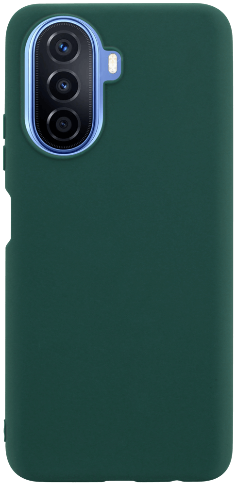 Huawei Nova Y70 (Y70 Plus) szilikon tok matt sötétzöld